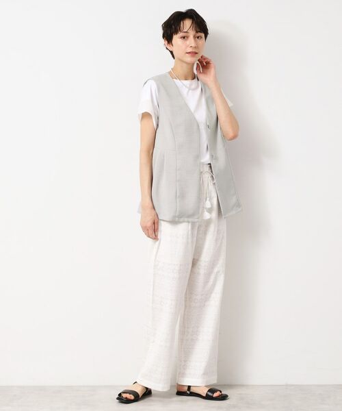 Dessin / デッサン ベスト | 【洗える】ソフトペプラムベスト | 詳細3