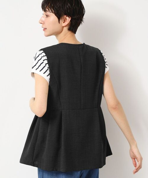 Dessin / デッサン ベスト | 【洗える】ソフトペプラムベスト | 詳細5