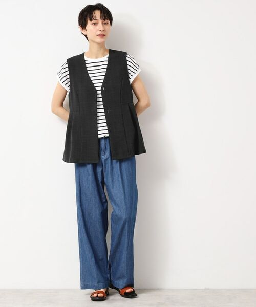 Dessin / デッサン ベスト | 【洗える】ソフトペプラムベスト | 詳細6