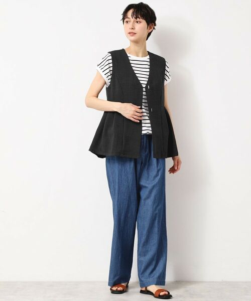 Dessin / デッサン ベスト | 【洗える】ソフトペプラムベスト | 詳細7