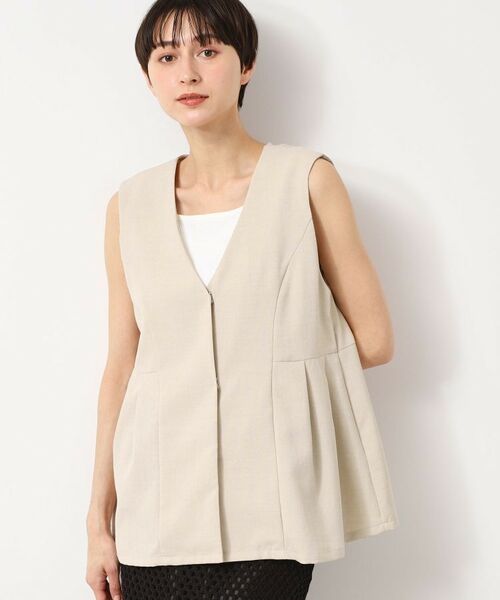 Dessin / デッサン ベスト | 【洗える】ソフトペプラムベスト | 詳細9