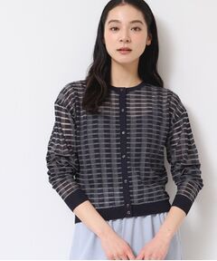 Dessin / デッサン カーディガン・ボレロ | 【洗える】シアーボーダーカーディガン（S～L）