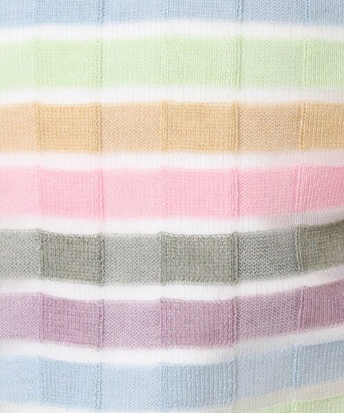 Dessin / デッサン カーディガン・ボレロ | 【洗える】シアーボーダーカーディガン(S~L) | 詳細4