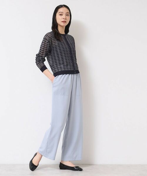 Dessin / デッサン カーディガン・ボレロ | 【洗える】シアーボーダーカーディガン(S~L) | 詳細7