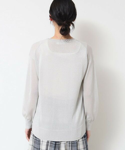 Dessin / デッサン カーディガン・ボレロ | 【洗える】クルーネックミドル丈ラメカーディガン（S～L） | 詳細11