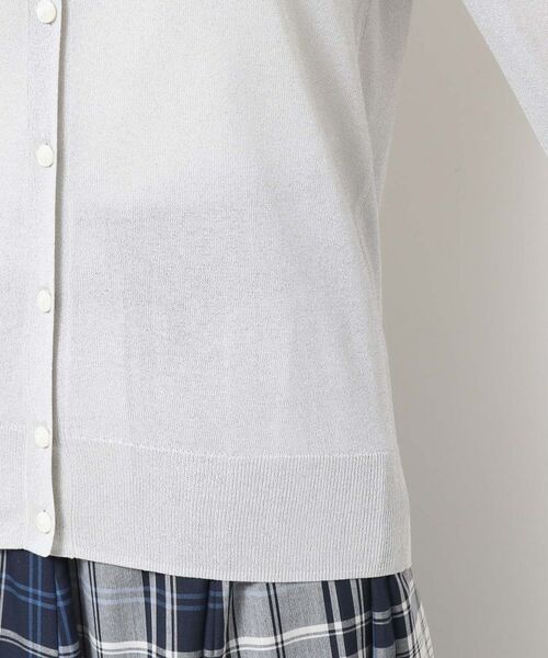 Dessin / デッサン カーディガン・ボレロ | 【洗える】クルーネックミドル丈ラメカーディガン（S～L） | 詳細14