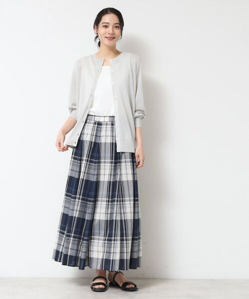 Dessin / デッサン カーディガン・ボレロ | 【洗える】クルーネックミドル丈ラメカーディガン（S～L） | 詳細6