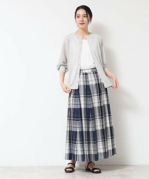 Dessin / デッサン カーディガン・ボレロ | 【洗える】クルーネックミドル丈ラメカーディガン（S～L） | 詳細7