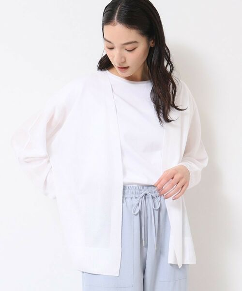 Dessin / デッサン カーディガン・ボレロ | 【洗える】ミドル丈シアーカーディガン(S~L) | 詳細1