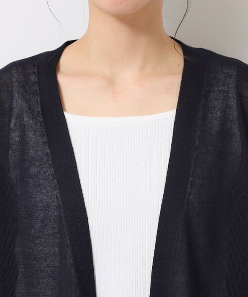 Dessin / デッサン カーディガン・ボレロ | 【洗える】ミドル丈シアーカーディガン(S~L) | 詳細16
