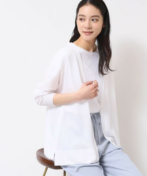 Dessin / デッサン カーディガン・ボレロ | 【洗える】ミドル丈シアーカーディガン(S~L) | 詳細2