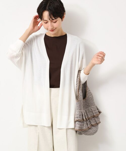 Dessin / デッサン カーディガン・ボレロ | 【接触冷感・洗える】ドルマンスリーブひんやりカーディガン(S~L) | 詳細1