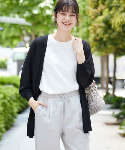 Dessin / デッサン カーディガン・ボレロ | 【接触冷感・洗える】ドルマンスリーブひんやりカーディガン(S~L) | 詳細10