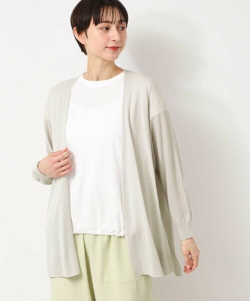Dessin / デッサン カーディガン・ボレロ | 【接触冷感・洗える】ドルマンスリーブひんやりカーディガン(S~L) | 詳細13