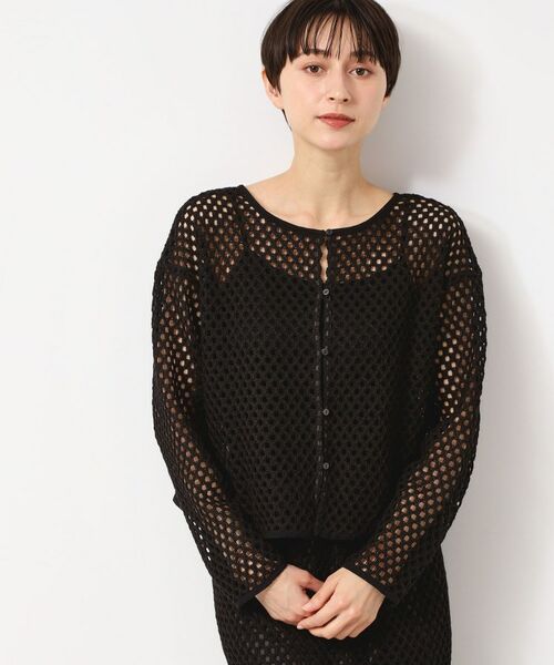 Dessin / デッサン カーディガン・ボレロ | 【2WAY・セットアップ可能・洗える】メッシュレース | 詳細1