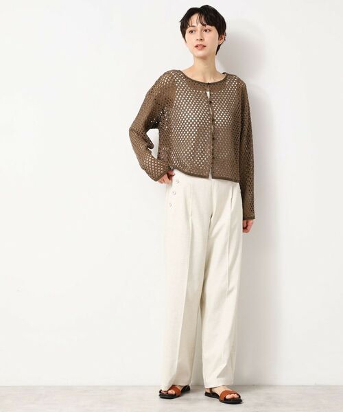 Dessin / デッサン カーディガン・ボレロ | 【2WAY・セットアップ可能・洗える】メッシュレース | 詳細12