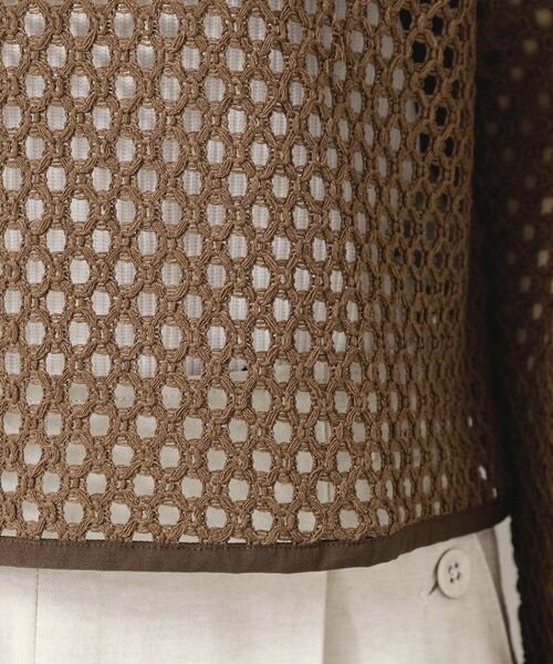 Dessin / デッサン カーディガン・ボレロ | 【2WAY・セットアップ可能・洗える】メッシュレース | 詳細20
