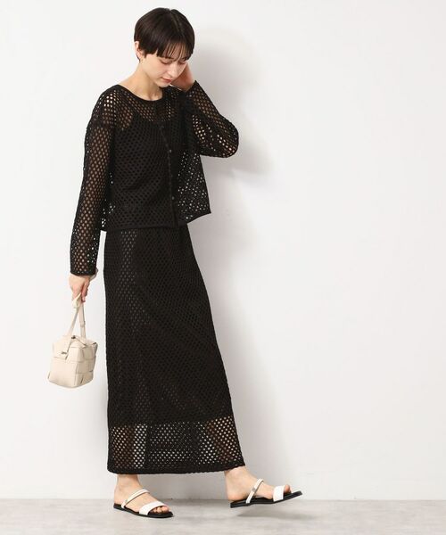 Dessin / デッサン カーディガン・ボレロ | 【2WAY・セットアップ可能・洗える】メッシュレース | 詳細6