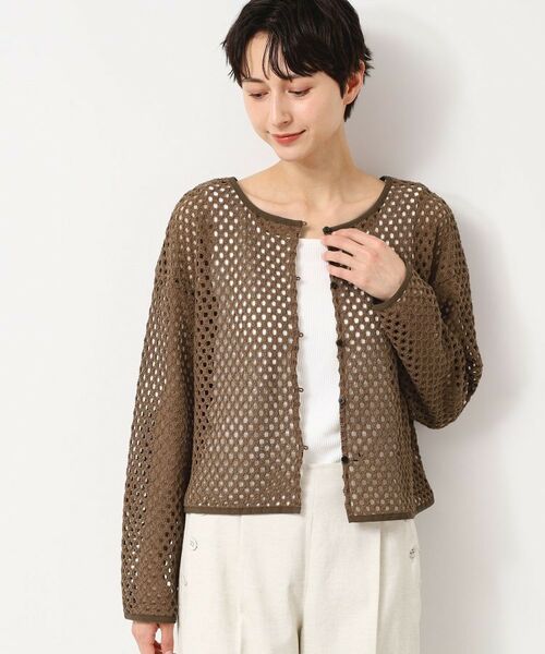 Dessin / デッサン カーディガン・ボレロ | 【2WAY・セットアップ可能・洗える】メッシュレース | 詳細8
