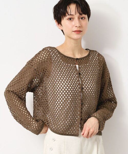 Dessin / デッサン カーディガン・ボレロ | 【2WAY・セットアップ可能・洗える】メッシュレース | 詳細9