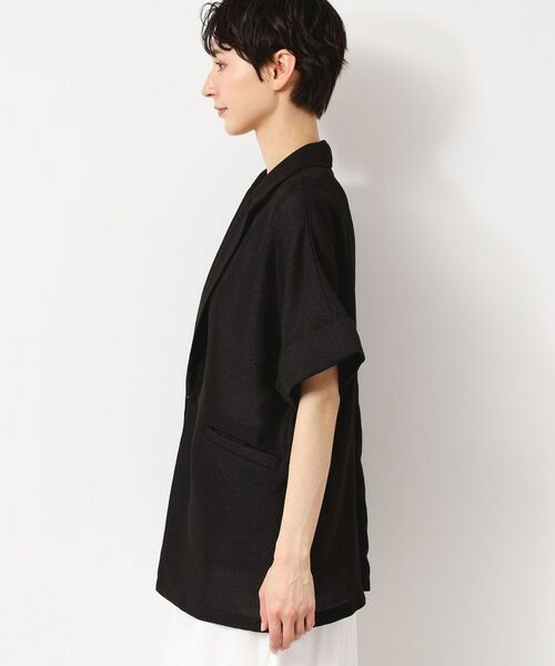 Dessin / デッサン テーラードジャケット | 【洗える】麻調ポリジャケット | 詳細10