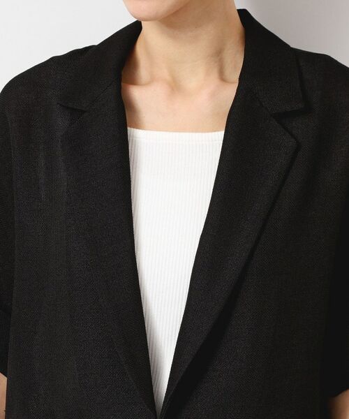 Dessin / デッサン テーラードジャケット | 【洗える】麻調ポリジャケット | 詳細12