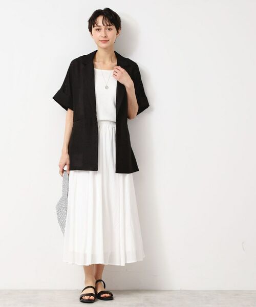 Dessin / デッサン テーラードジャケット | 【洗える】麻調ポリジャケット | 詳細6