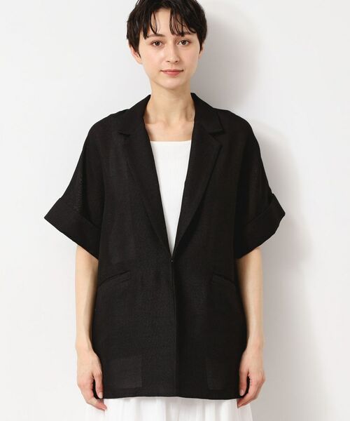 Dessin / デッサン テーラードジャケット | 【洗える】麻調ポリジャケット | 詳細9