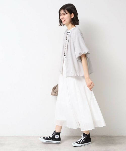 Dessin / デッサン レザーブルゾン・ジャケット | 【洗える】ドローコード付きバルーン袖ブルゾン | 詳細10