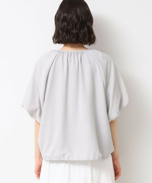 Dessin / デッサン レザーブルゾン・ジャケット | 【洗える】ドローコード付きバルーン袖ブルゾン | 詳細14