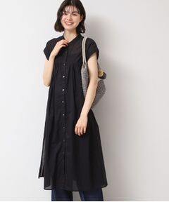 Dessin / デッサン ミニ丈・ひざ丈ワンピース | 【洗える】シアーシャツワンピース
