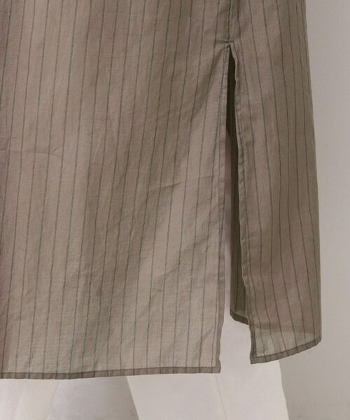 Dessin / デッサン ミニ丈・ひざ丈ワンピース | 【洗える】シアーシャツワンピース | 詳細14