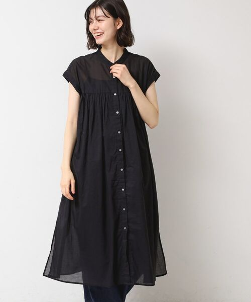 Dessin / デッサン ミニ丈・ひざ丈ワンピース | 【洗える】シアーシャツワンピース | 詳細2