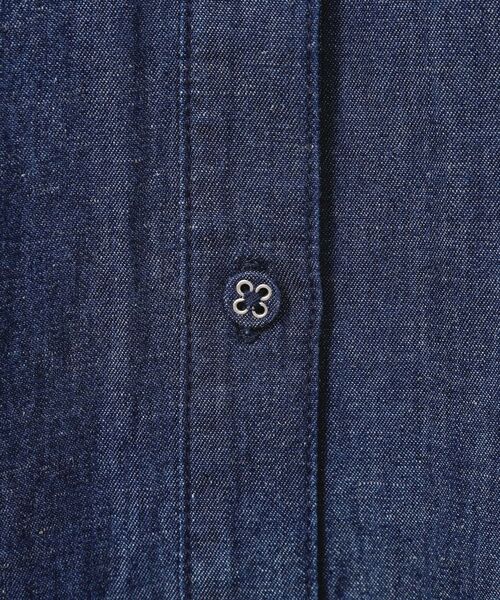 Dessin / デッサン ロング・マキシ丈ワンピース | 【洗える】リネンブレンドデニム調シャツワンピース（S～L） | 詳細12