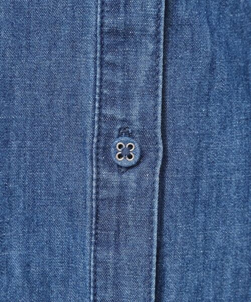 Dessin / デッサン ロング・マキシ丈ワンピース | 【洗える】リネンブレンドデニム調シャツワンピース（S～L） | 詳細8