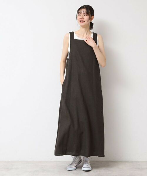 Dessin / デッサン ロング・マキシ丈ワンピース | 【洗える】テントラインジャンパースカート | 詳細6