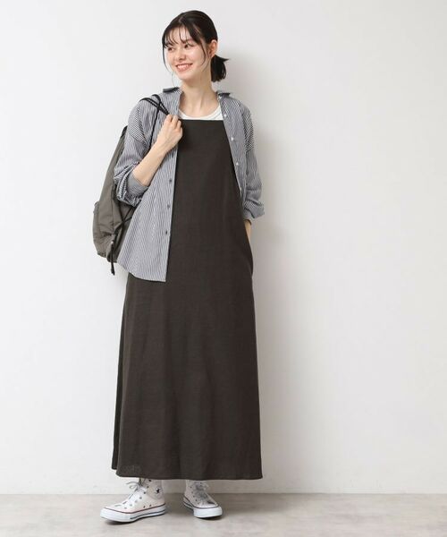 Dessin / デッサン ロング・マキシ丈ワンピース | 【洗える】テントラインジャンパースカート | 詳細7