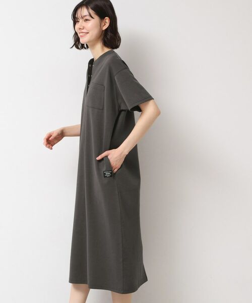 Dessin / デッサン ロング・マキシ丈ワンピース | 【洗える】ヘンリーネックジャージワンピース | 詳細5