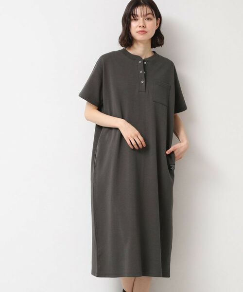 Dessin / デッサン ロング・マキシ丈ワンピース | 【洗える】ヘンリーネックジャージワンピース | 詳細6