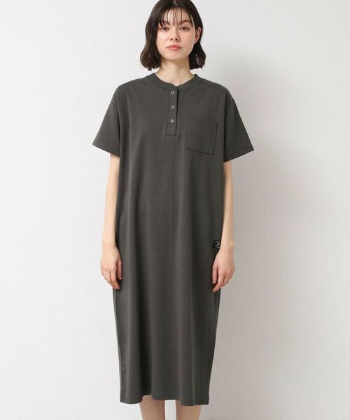 Dessin / デッサン ロング・マキシ丈ワンピース | 【洗える】ヘンリーネックジャージワンピース | 詳細9