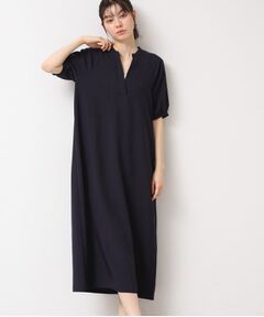 Dessin / デッサン ロング・マキシ丈ワンピース | 【二の腕カバー・洗える】パフスリーブAラインフレアーワンピース