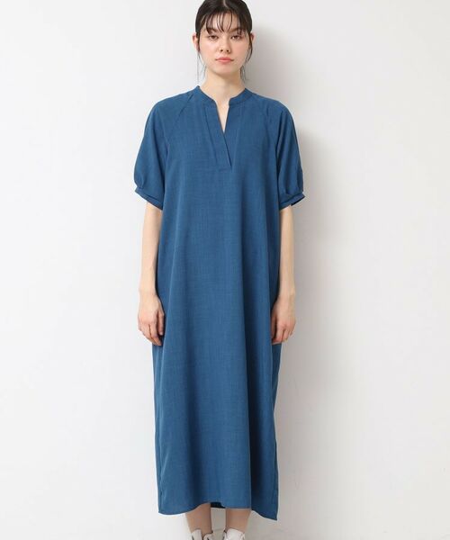 Dessin / デッサン ロング・マキシ丈ワンピース | 【二の腕カバー・洗える】パフスリーブAラインフレアーワンピース | 詳細16