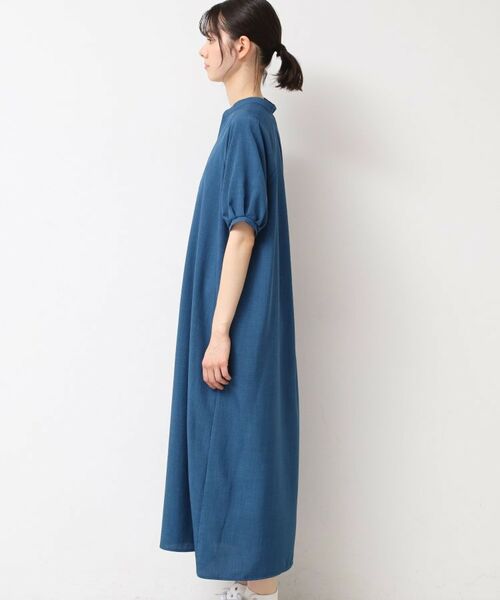 Dessin / デッサン ロング・マキシ丈ワンピース | 【二の腕カバー・洗える】パフスリーブAラインフレアーワンピース | 詳細17