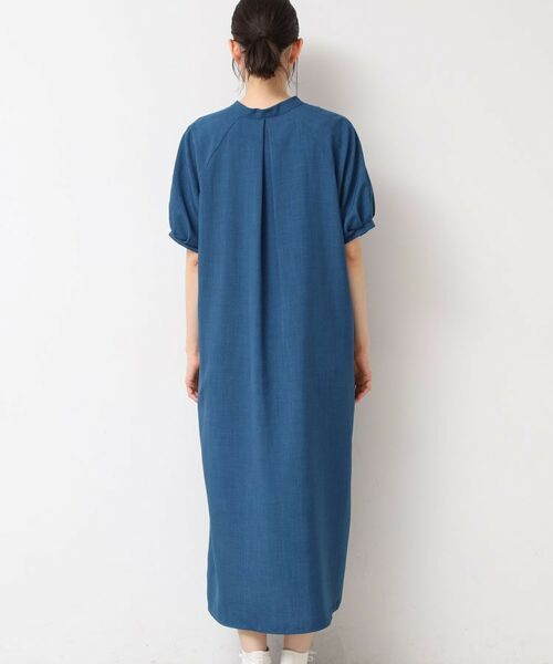 Dessin / デッサン ロング・マキシ丈ワンピース | 【二の腕カバー・洗える】パフスリーブAラインフレアーワンピース | 詳細18