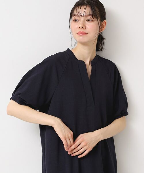 Dessin / デッサン ロング・マキシ丈ワンピース | 【二の腕カバー・洗える】パフスリーブAラインフレアーワンピース | 詳細8