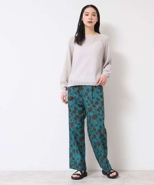 Dessin / デッサン パンツ | 【ウエストゴム・洗える】フラワープリントパンツ | 詳細1