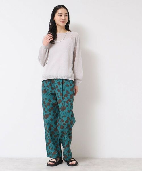 Dessin / デッサン パンツ | 【ウエストゴム・洗える】フラワープリントパンツ | 詳細2