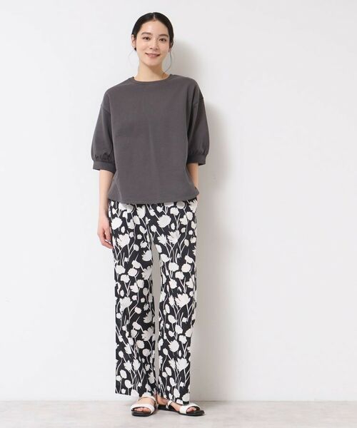 Dessin / デッサン パンツ | 【ウエストゴム・洗える】フラワープリントパンツ | 詳細5