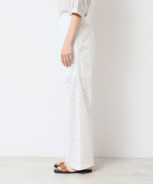 Dessin / デッサン パンツ | 【ウエストゴム・洗える】刺繍柄インドレースパンツ | 詳細10