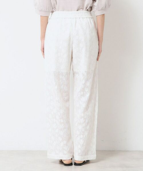 Dessin / デッサン パンツ | 【ウエストゴム・洗える】刺繍柄インドレースパンツ | 詳細11